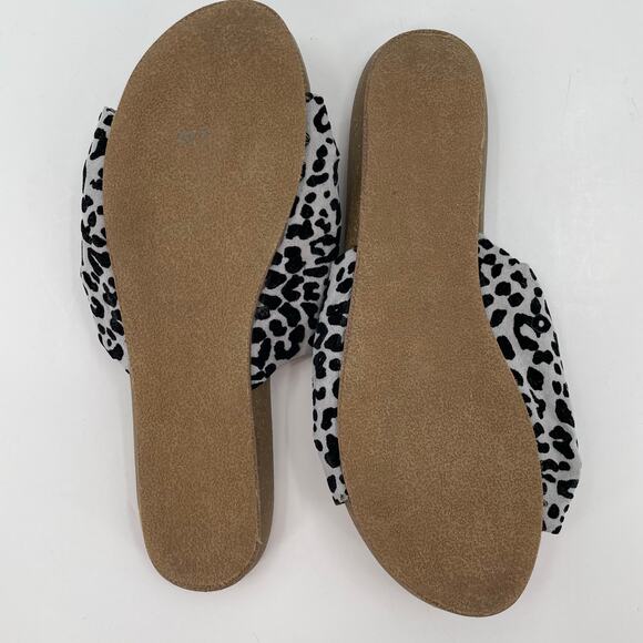 Blowfish Malibu Women's Slide Sandals Leopard Print Bow, Sz. 8 Preppy Comfort - Picture 7 of 11